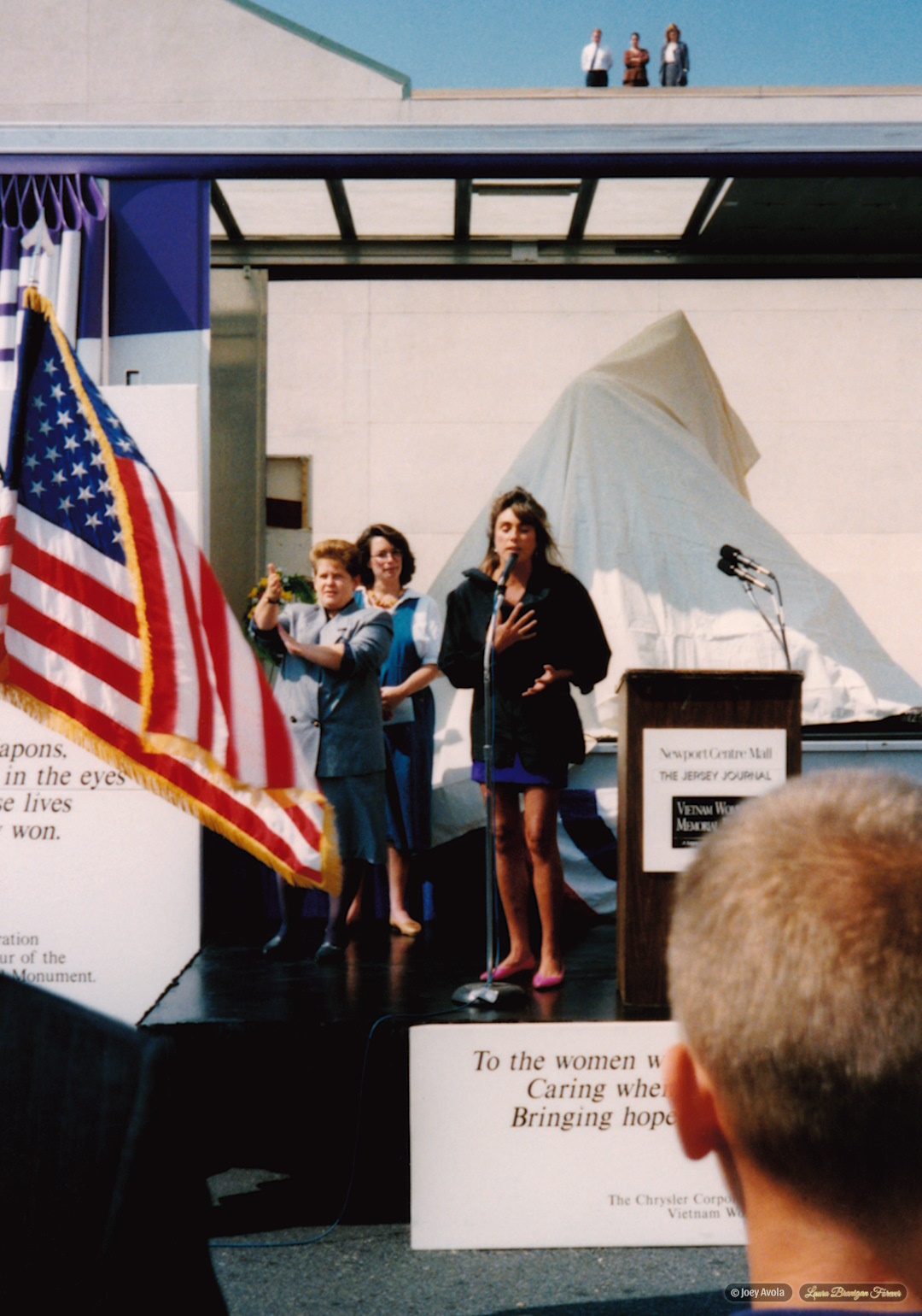 Laura Branigan at the Vietnamn Women's Memorial at the Newport Centre Mall - Jersey City, NJ (9/15/1993)